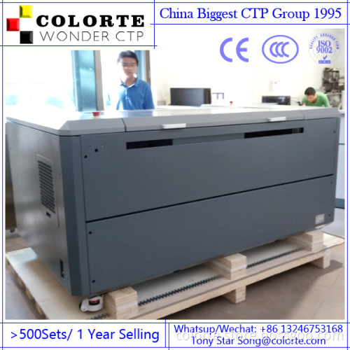Colorte news paper application Aurora U8128 CTP Machine with 128 channels voilet laser doide
